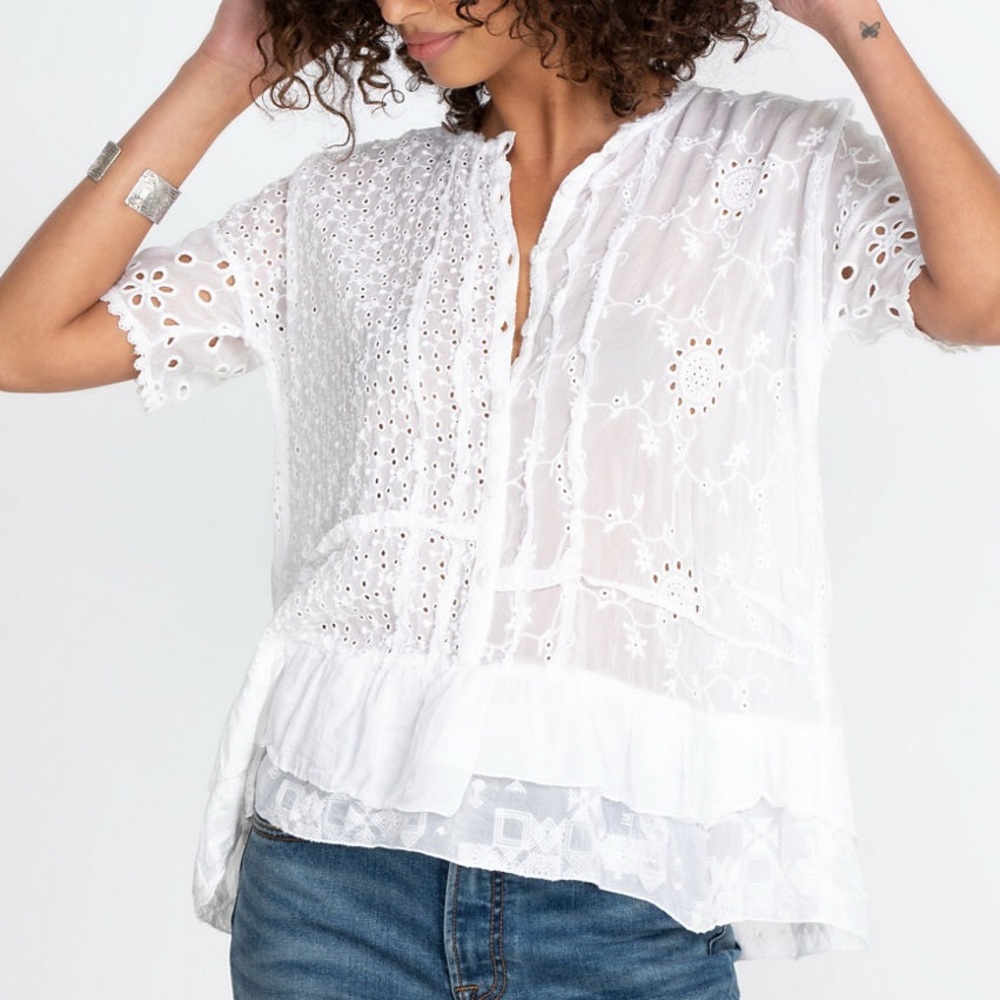JOHNNY WAS HYACINTH BLOUSE SIZE XL - Picture 4 of 7